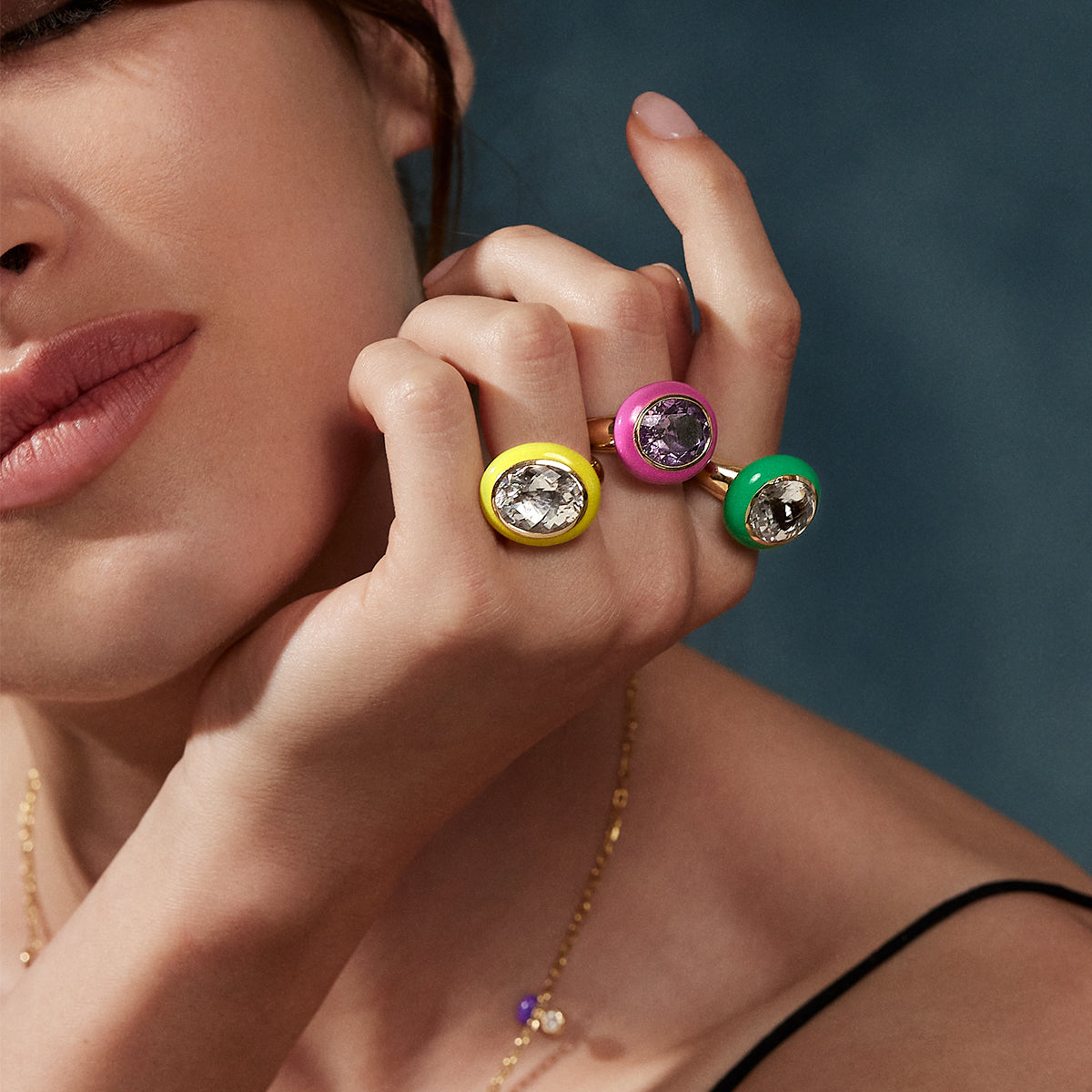 Mid Purple Amethyst Arena Ring