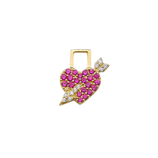 Cupid Heart EarWish Pink