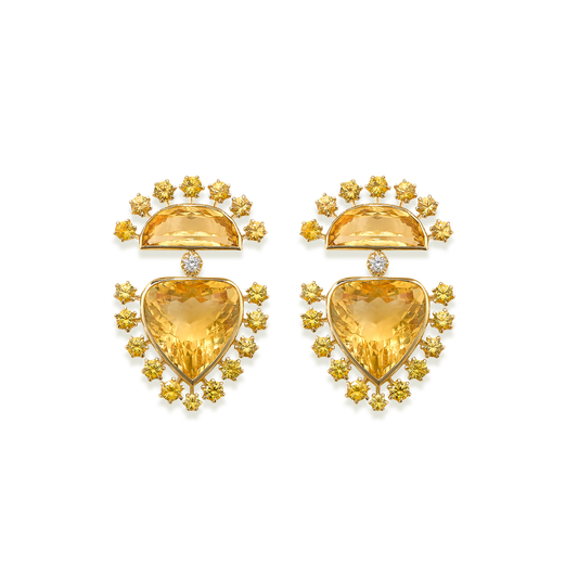 Daystar Citrine Earrings