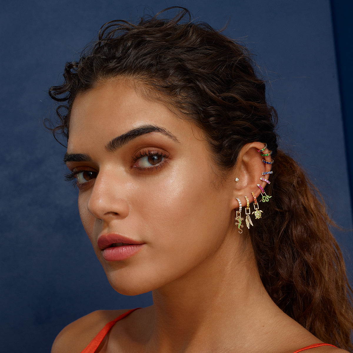 Snake Tsavorite EarWish