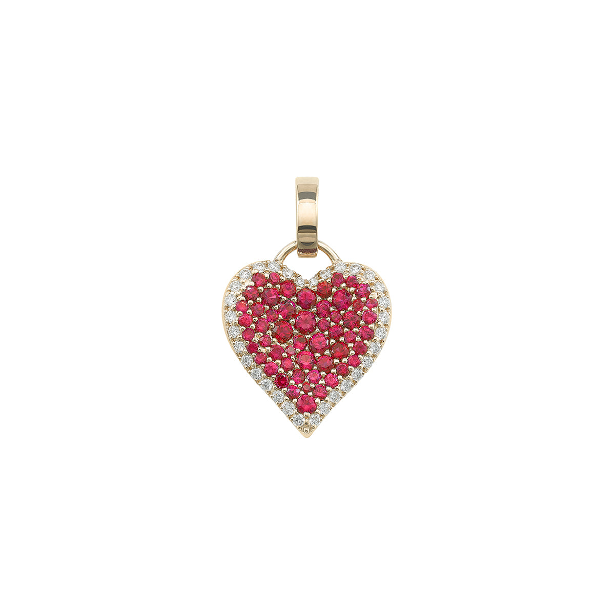 Fortune Ruby Pave Heart