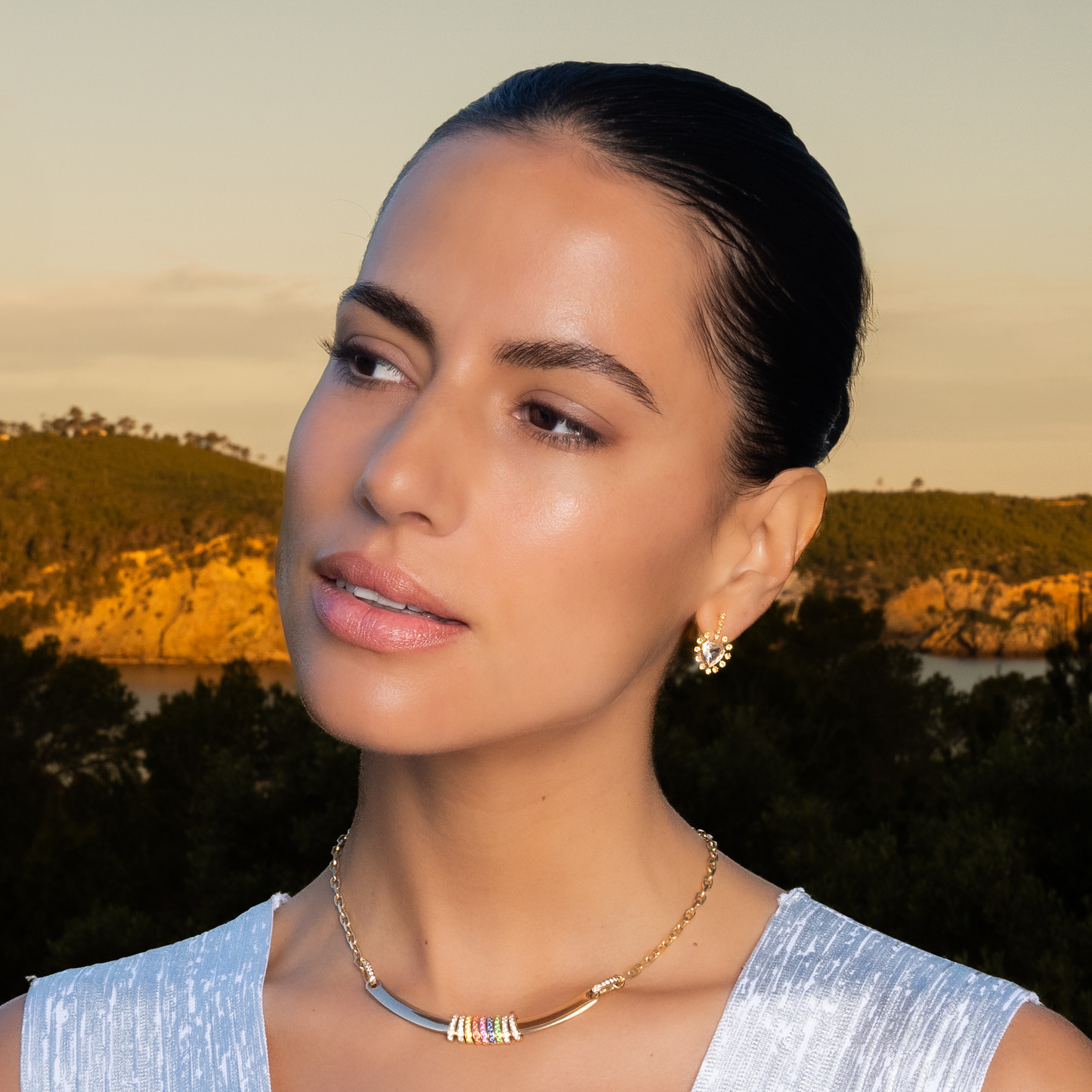 Mini Daystar Rock Crystal Earrings