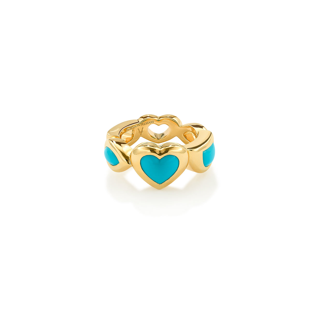 Large Turquoise Eye Love U Ring
