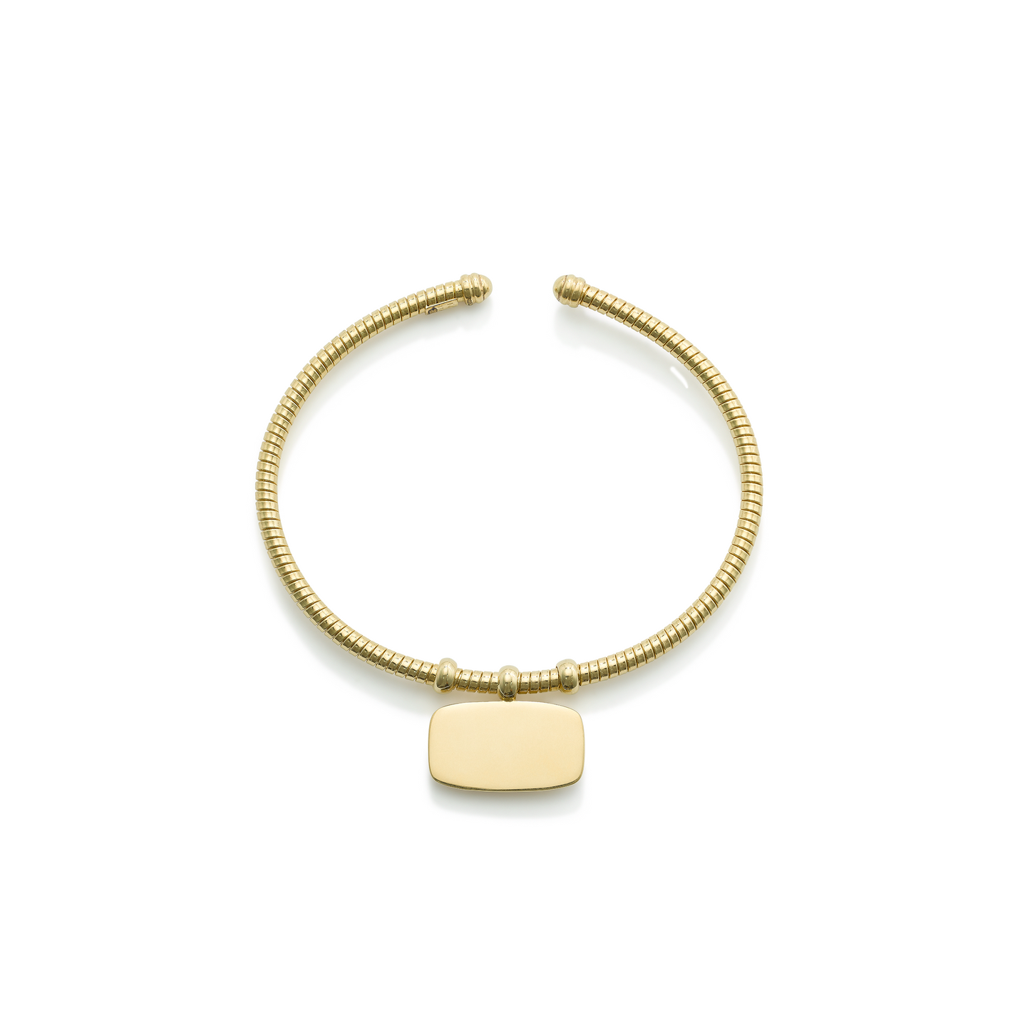 Nameplate Cuff Torque Bangle