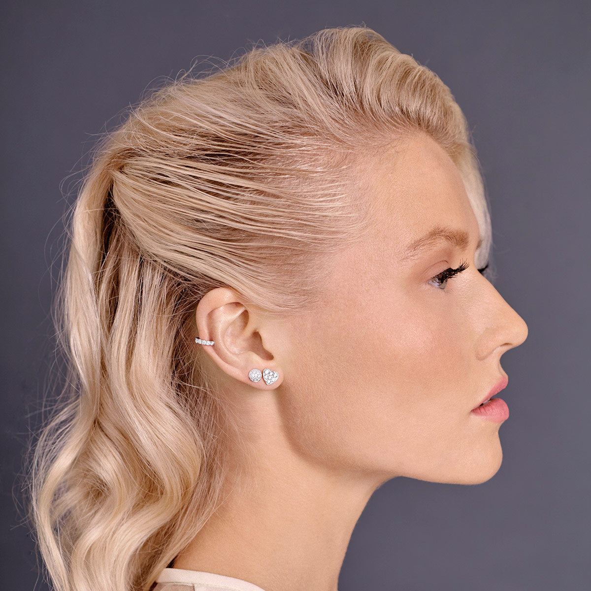 Stud Club Diamond Heart