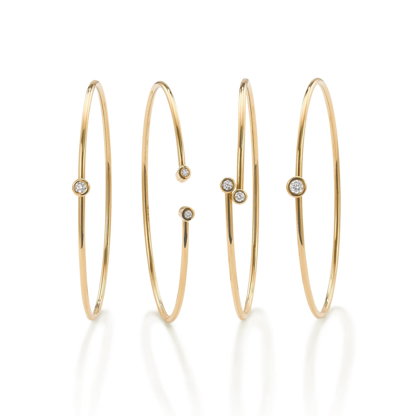 Atlas Large Single Stone Bangle