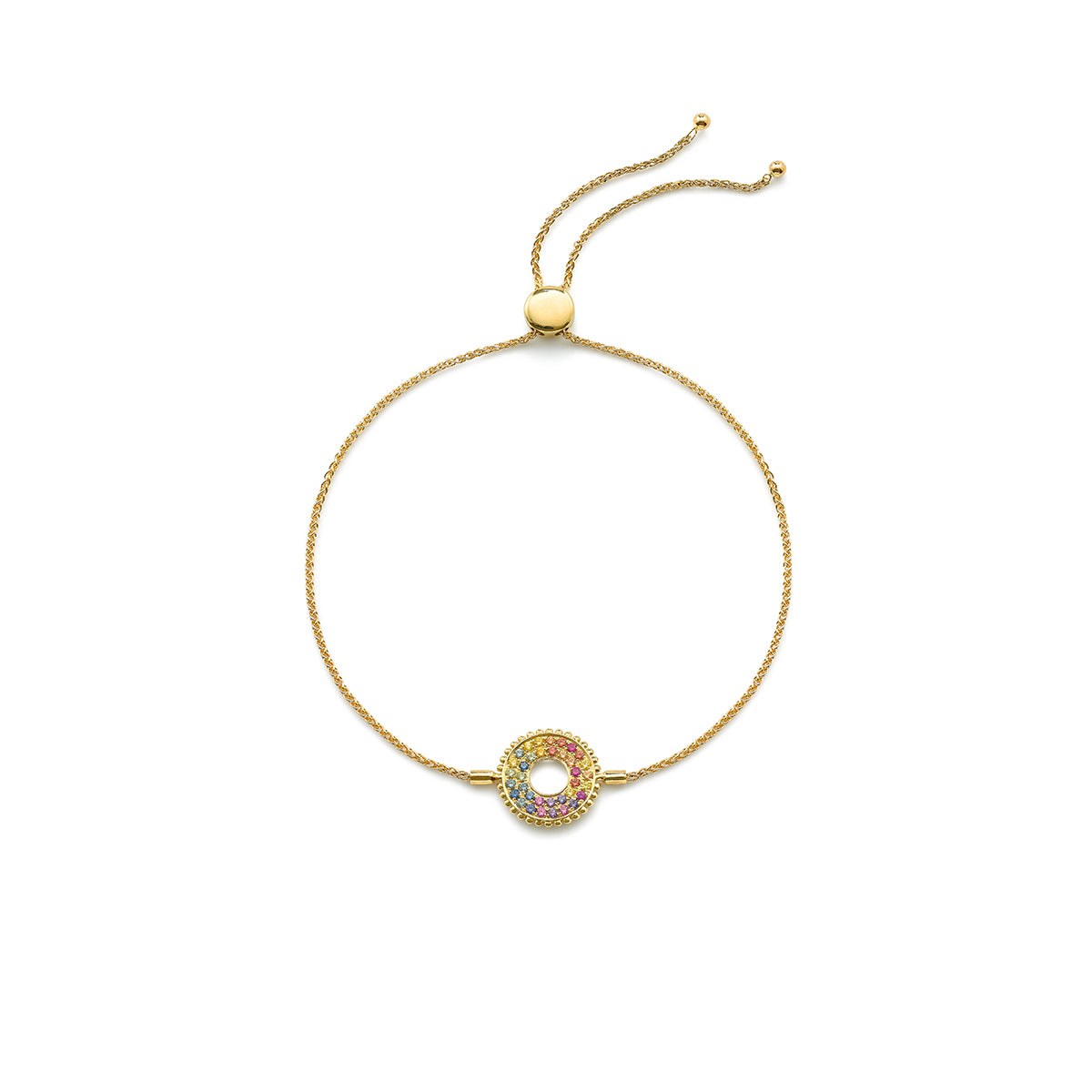 Large Bobble Rainbow Spinner bracelet