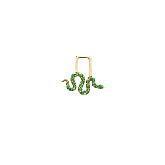 Snake Tsavorite EarWish