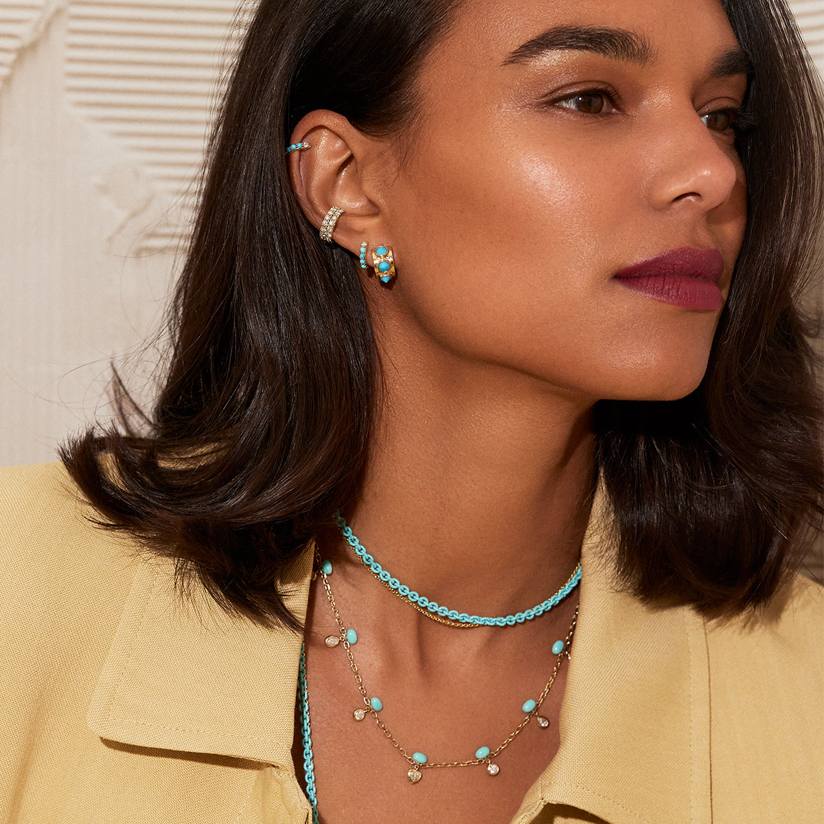 Akida White Onyx Earrings