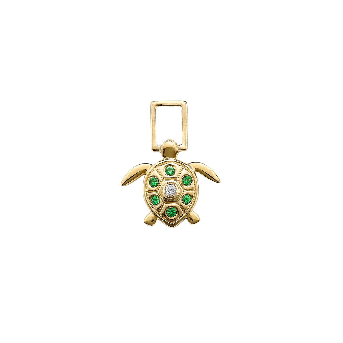 Turtle Tsavorite EarWish