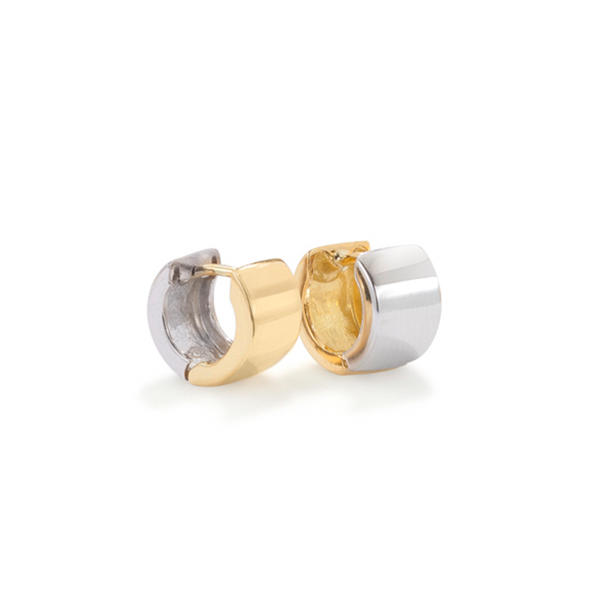 Akida Earrings Yellow and White Gold
