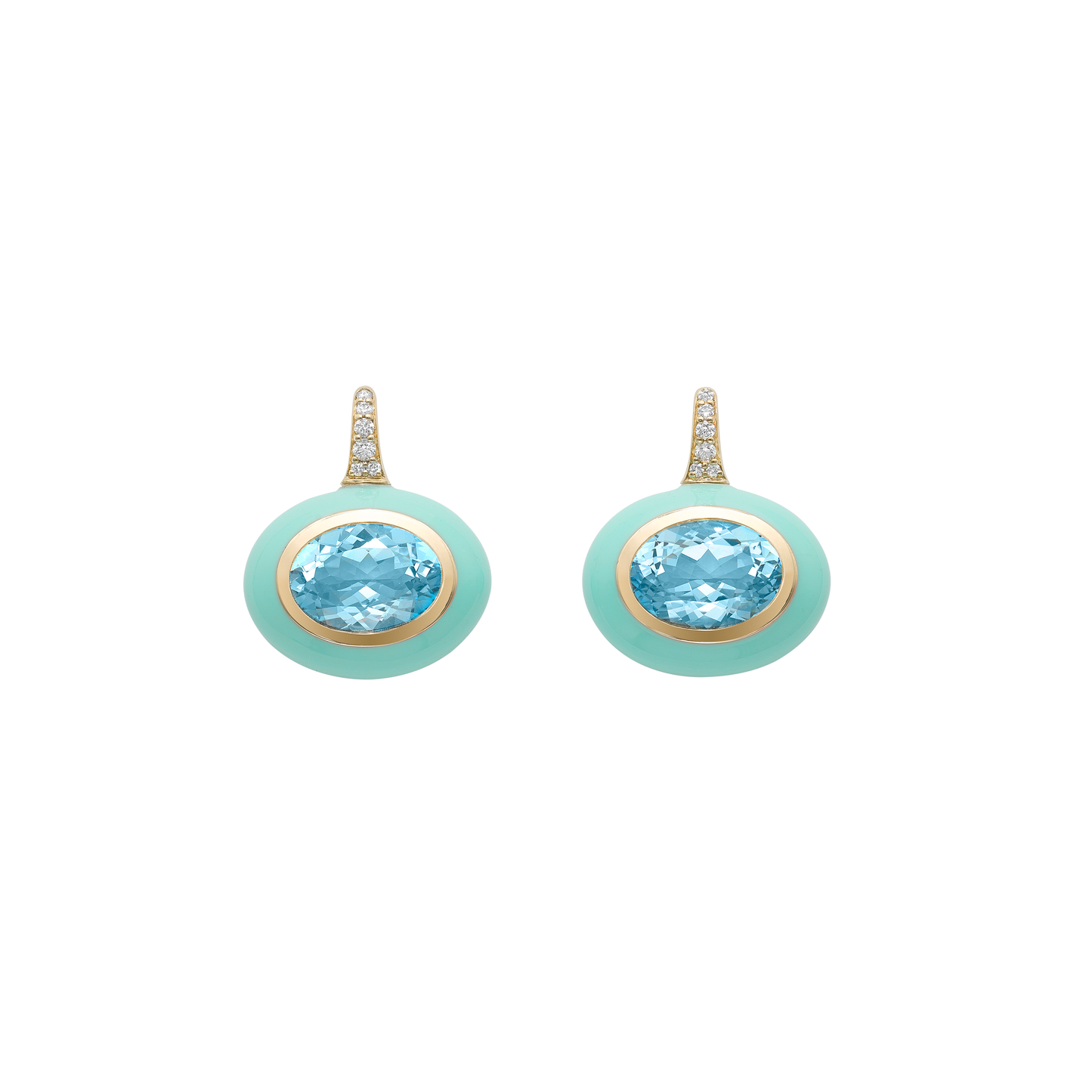 Blue Topaz Arena Earrings