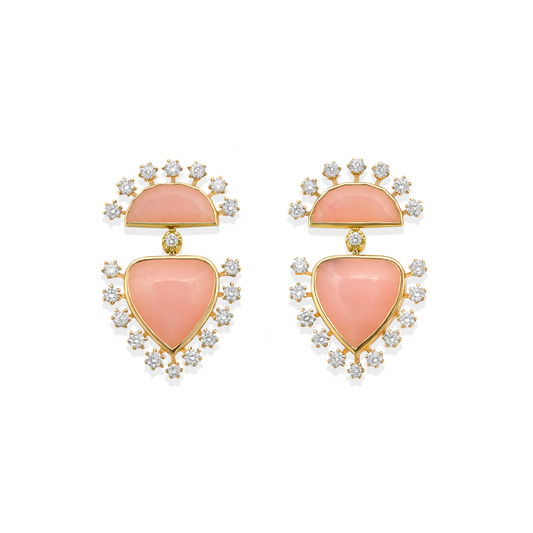 Daystar Pink Opal Earrings