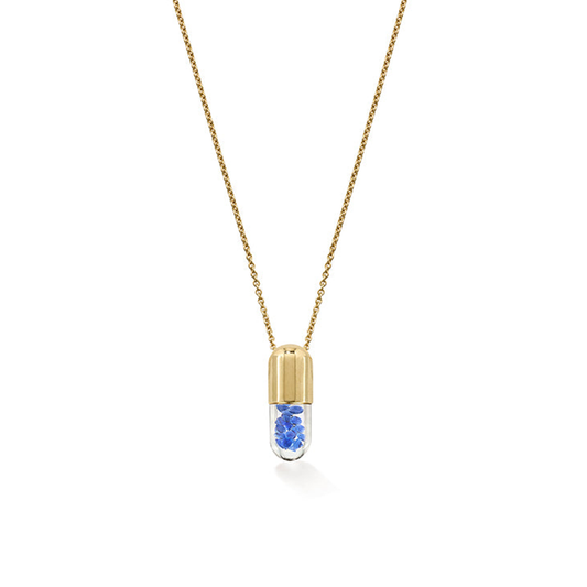 Mini Blue 'Elixir of Wisdom' pendant