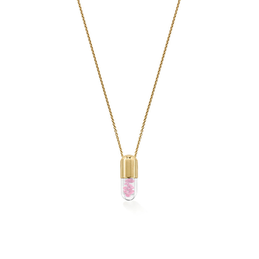 Mini Pink Pastel 'Elixir of Youth' pendant