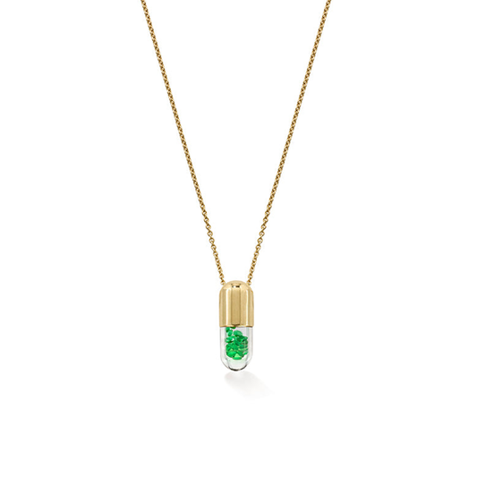 Mini Green 'Elixir of Health' Pendant