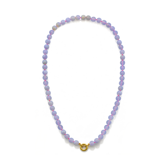 Rebel Chalcedony Bead Necklace