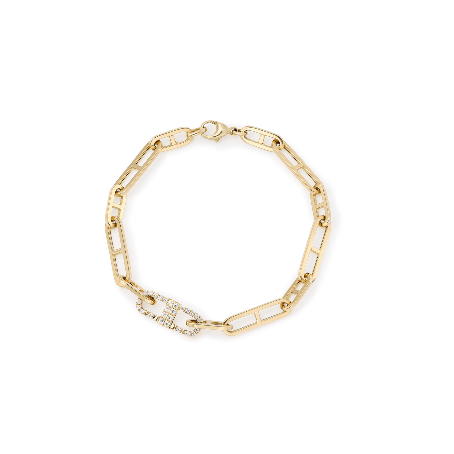 Submarine Bracelet With Diamond Link