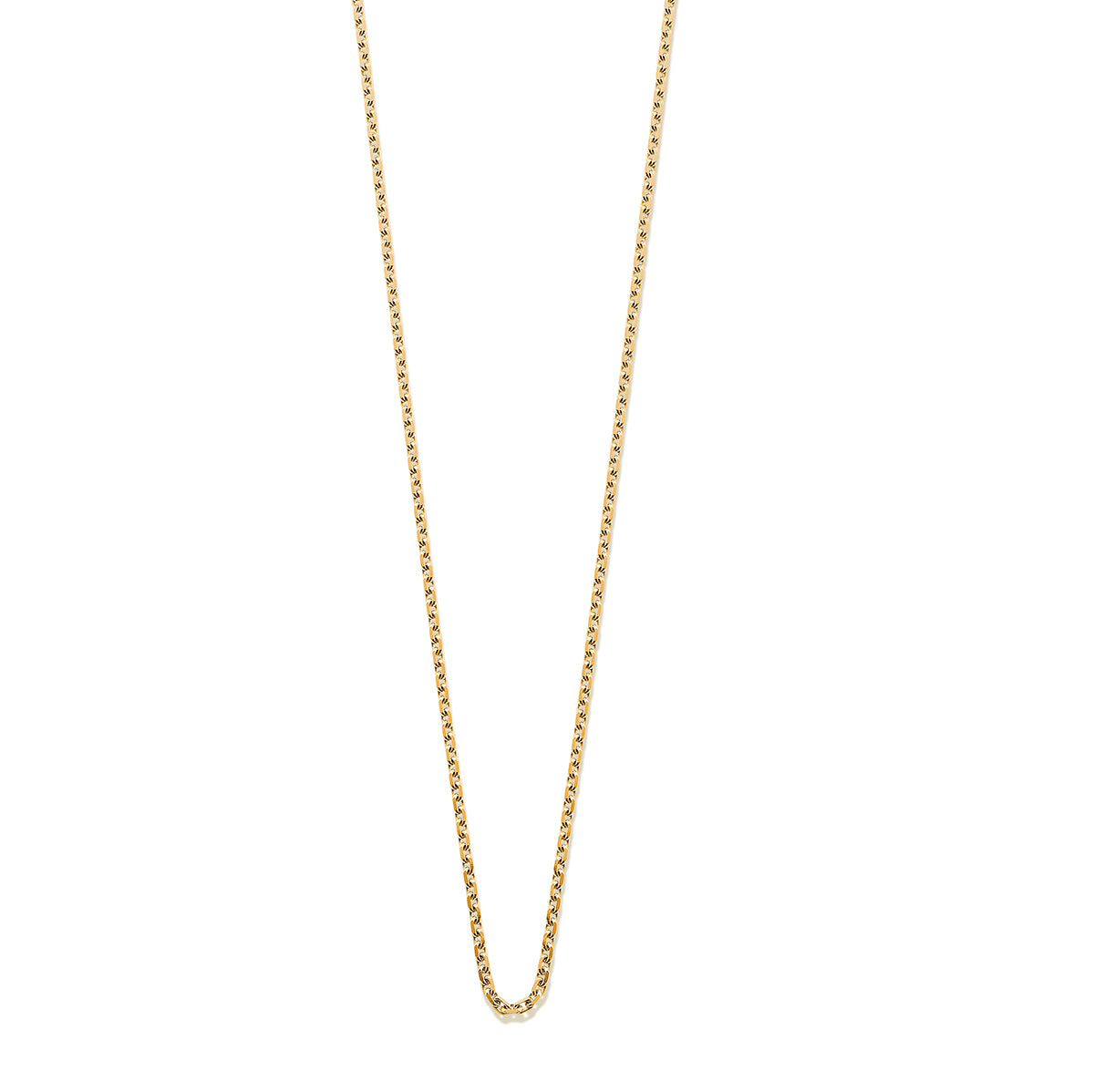 Cut Trace Chain 14ct Yellow Gold