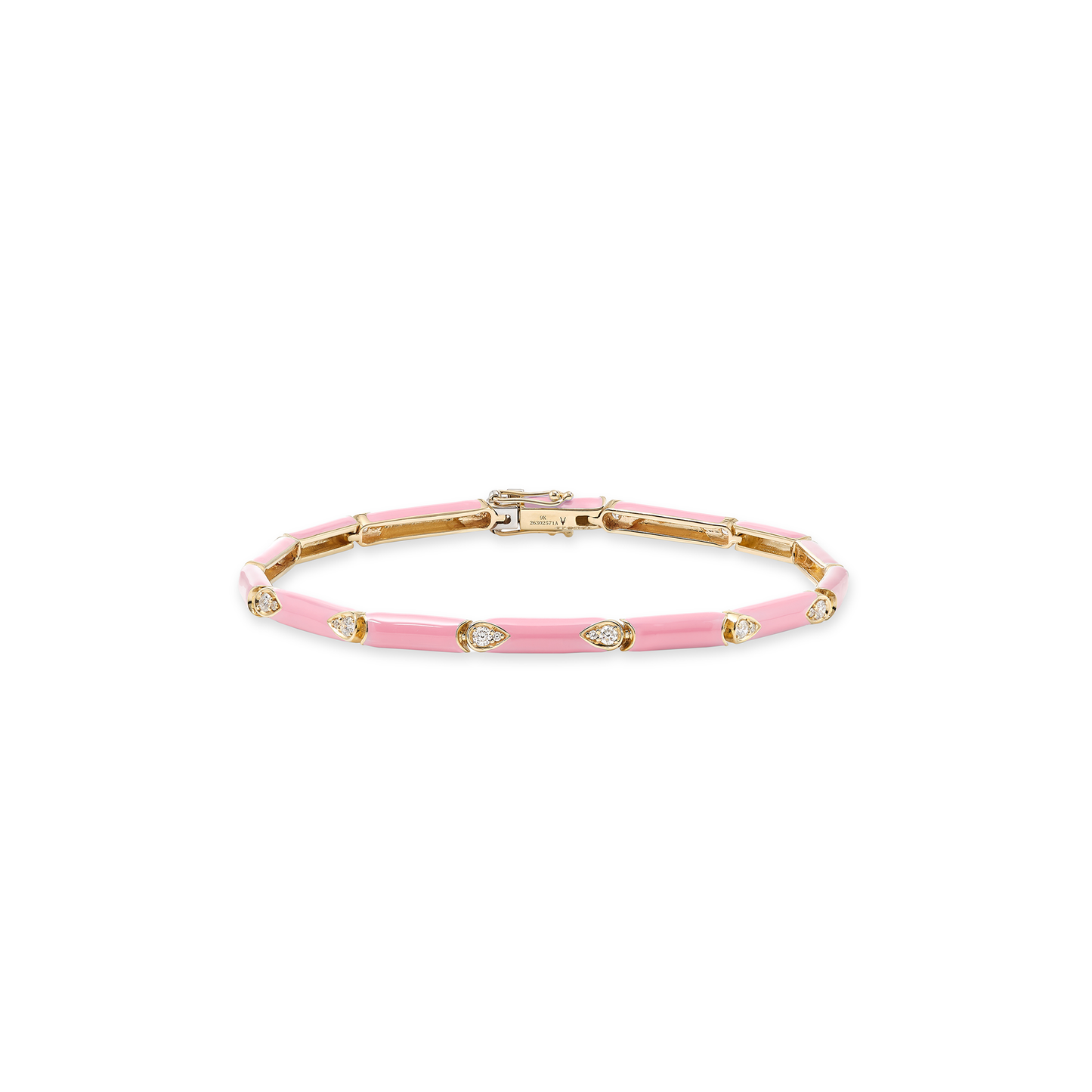 Nirvana Pink Enamel Diamond Bracelet