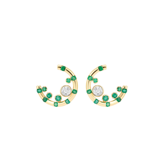 Kinetic Emerald Earrings