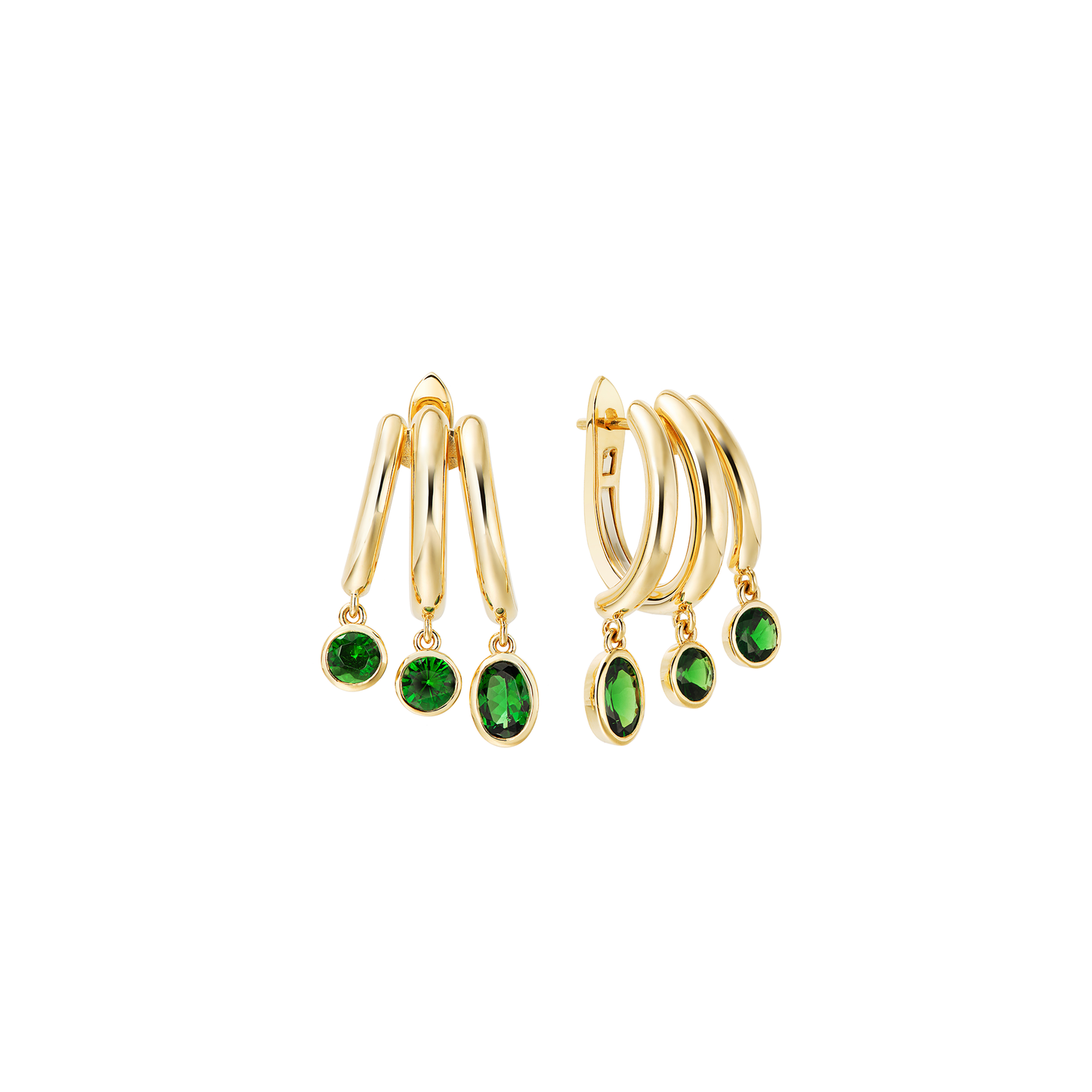 Treble Drop Tsavorite Earrings