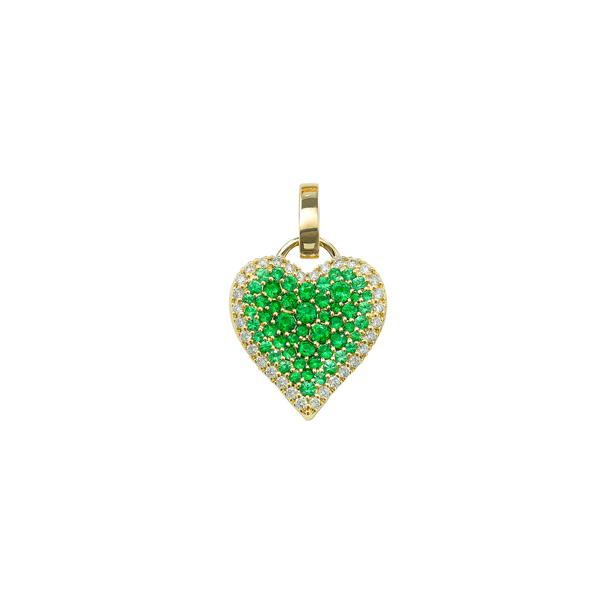 Fortune Tsavorite Pave Heart