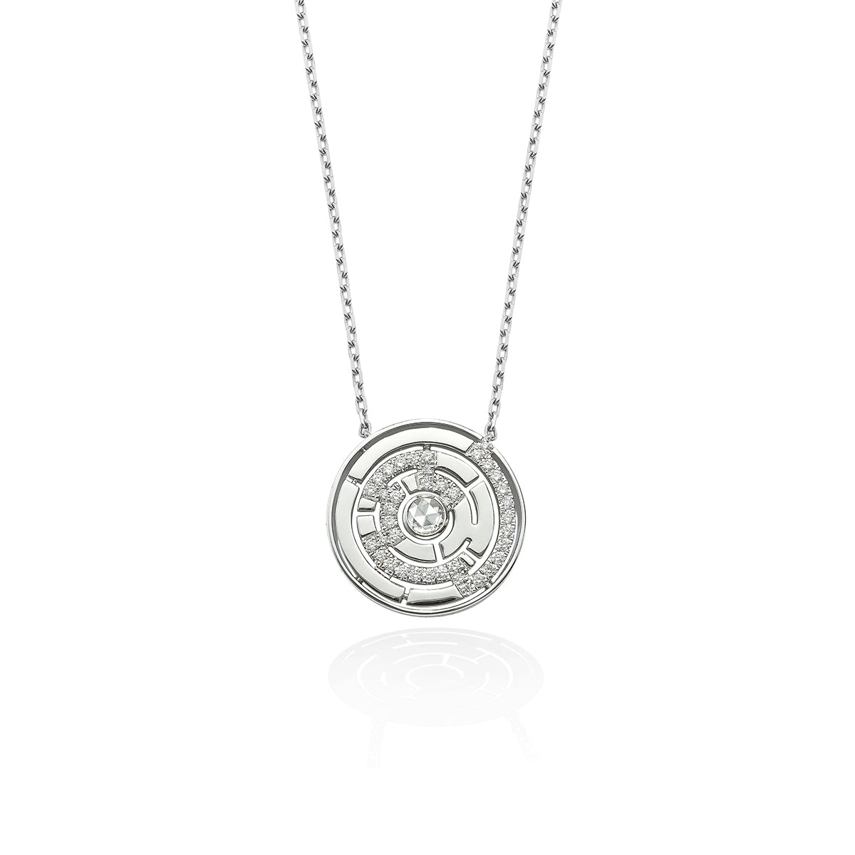 Labyrinth Round Pendant