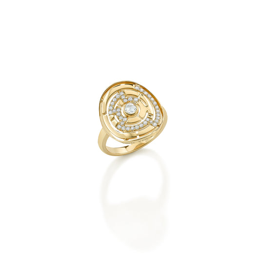 Labyrinth Round Ring