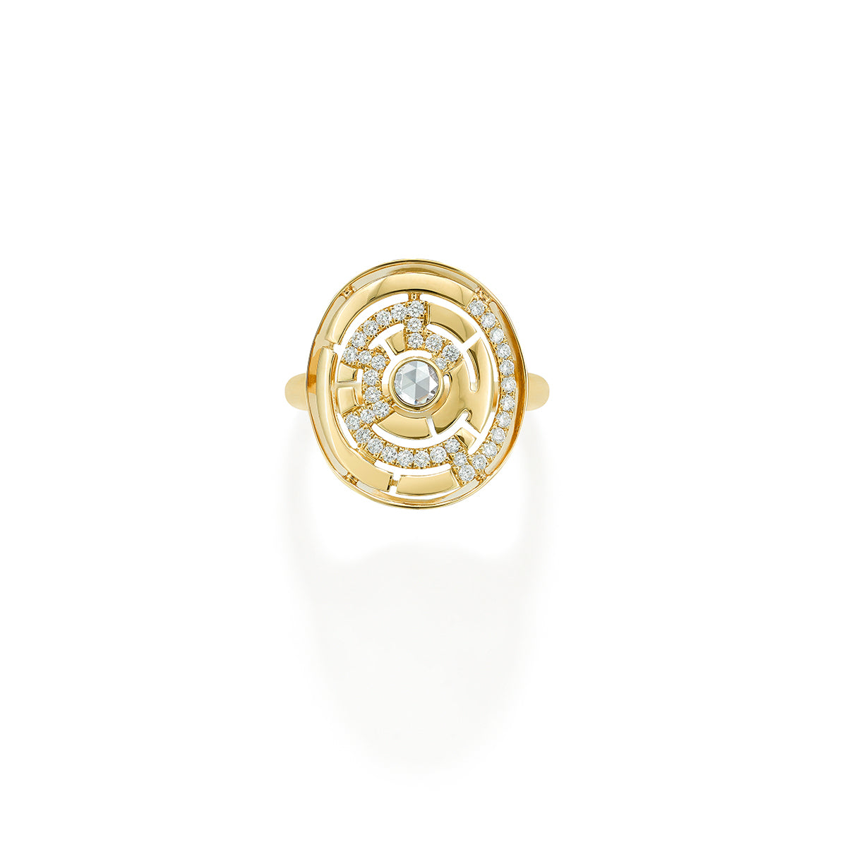 Labyrinth Round Ring