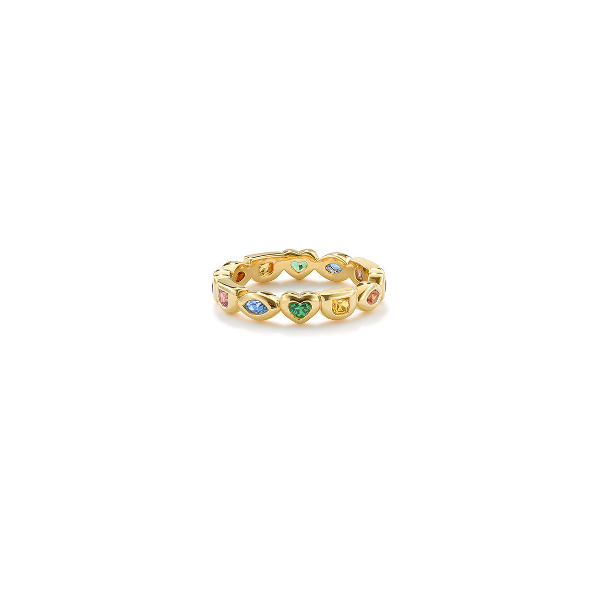 Mini Rainbow Eye Love U Eternity Ring