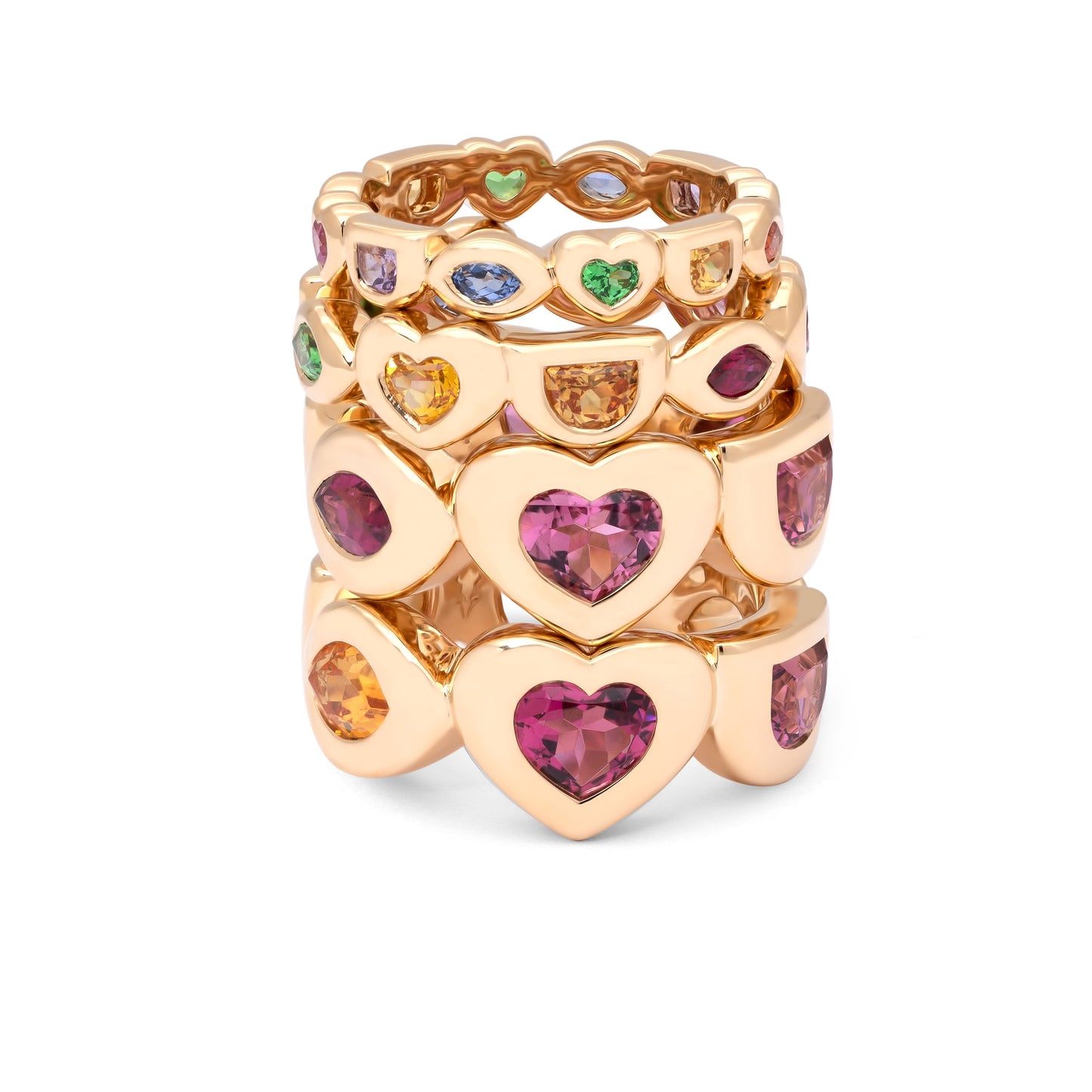 Medium Pink Eye Love U Ring