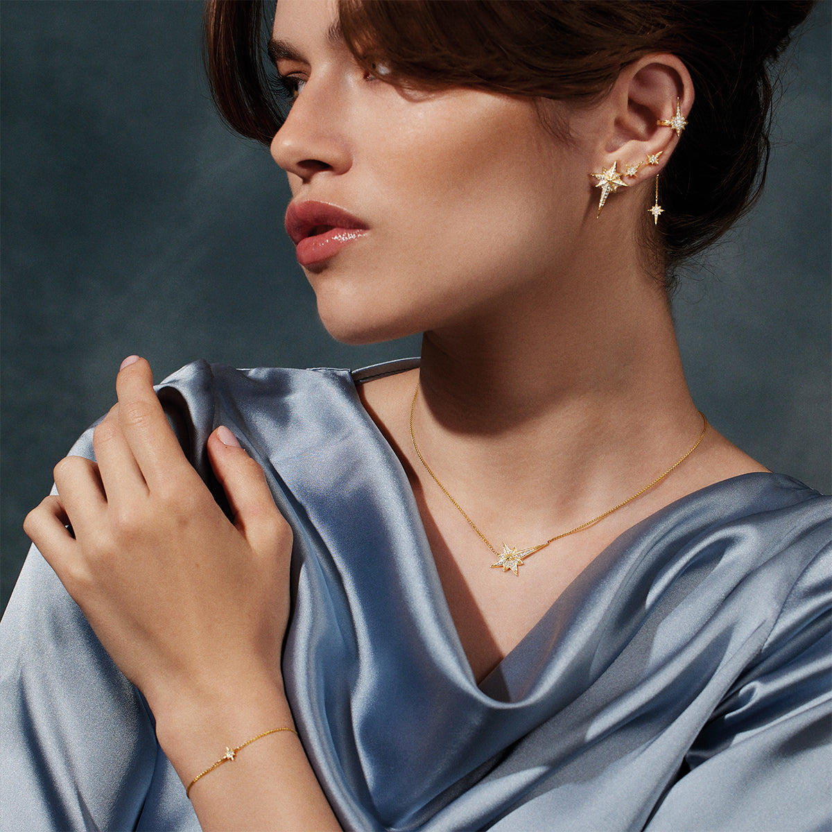 North Star Pendant Yellow Gold