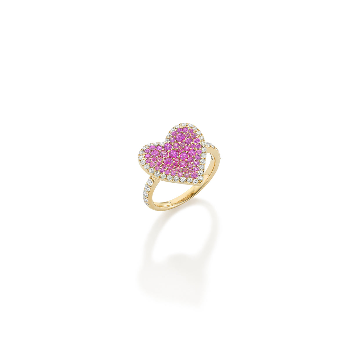 Fortune Pave Heart Ring