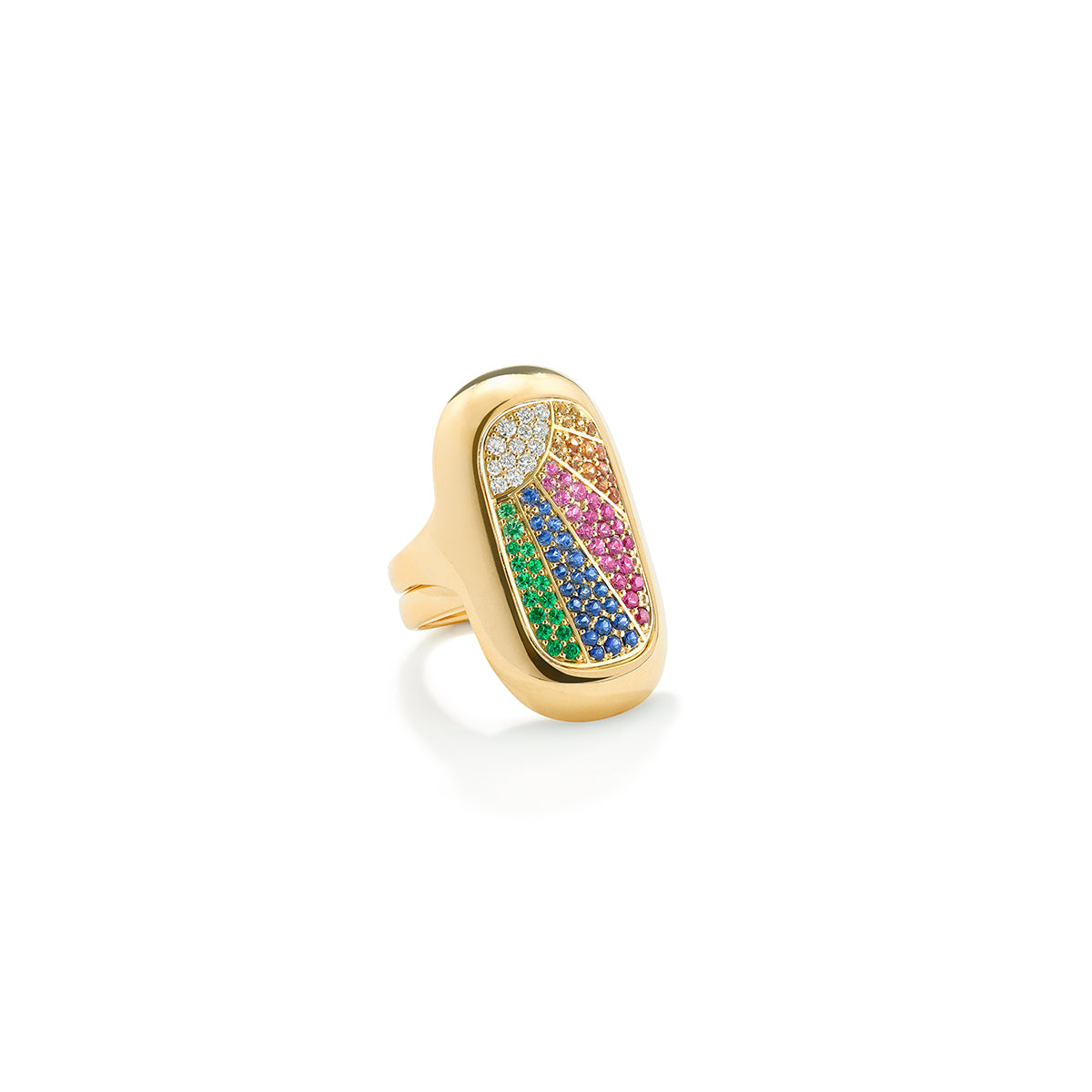 Synchronicity Plain Outer Ring in 18ct Yellow Gold