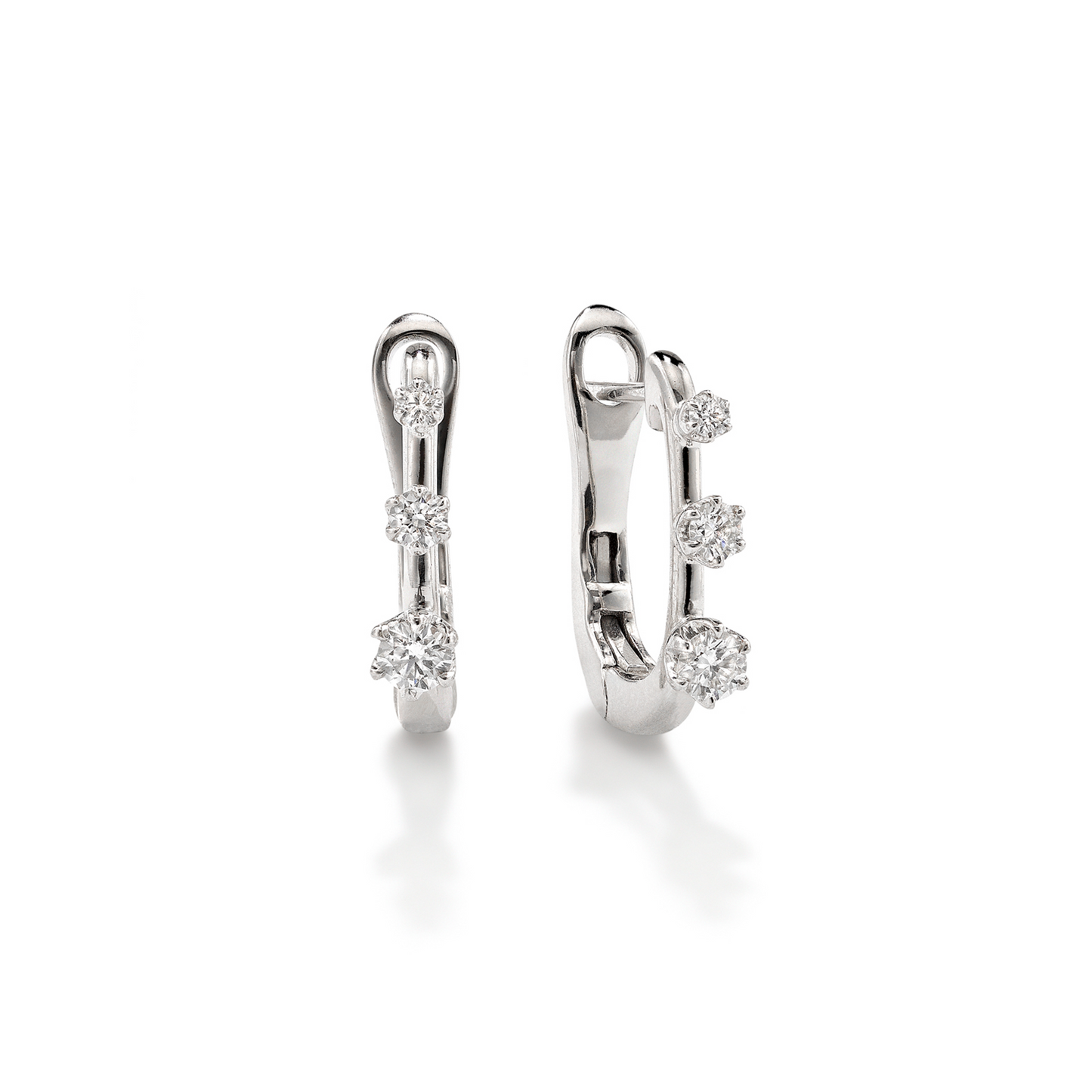 Daystar Large Hoop Diamond Earrings