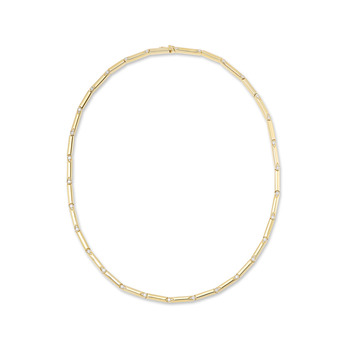 Nirvana Gold Diamond Necklace 15.5"