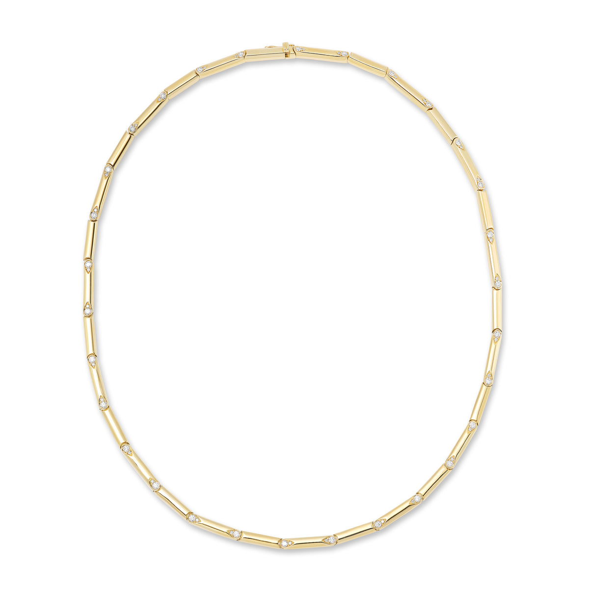 Nirvana Gold Diamond Necklace 17"