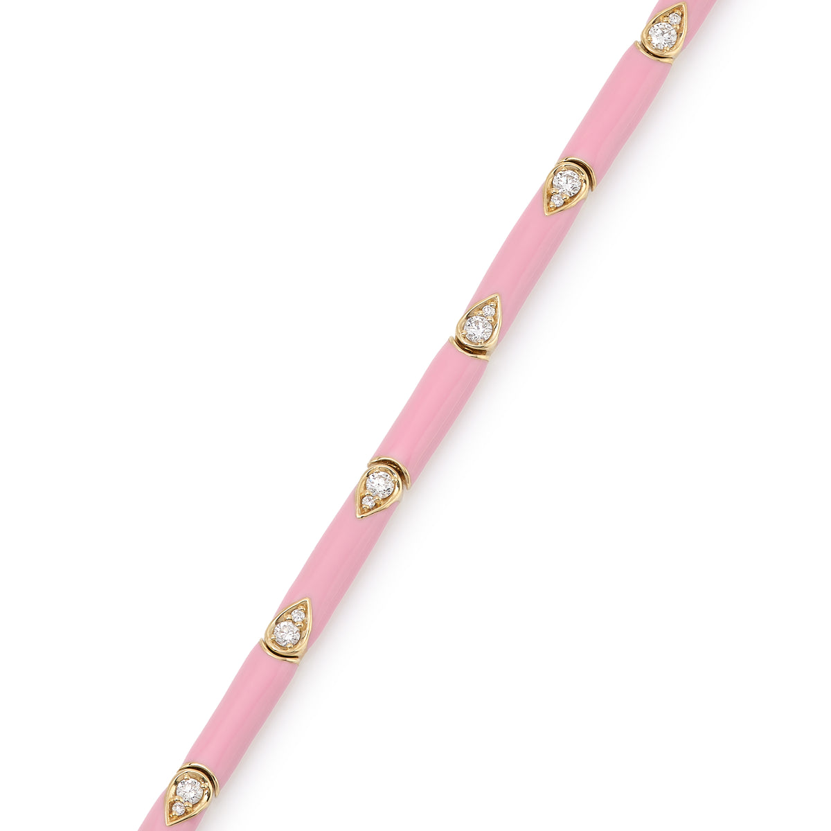 Nirvana Pink Enamel Diamond Bracelet