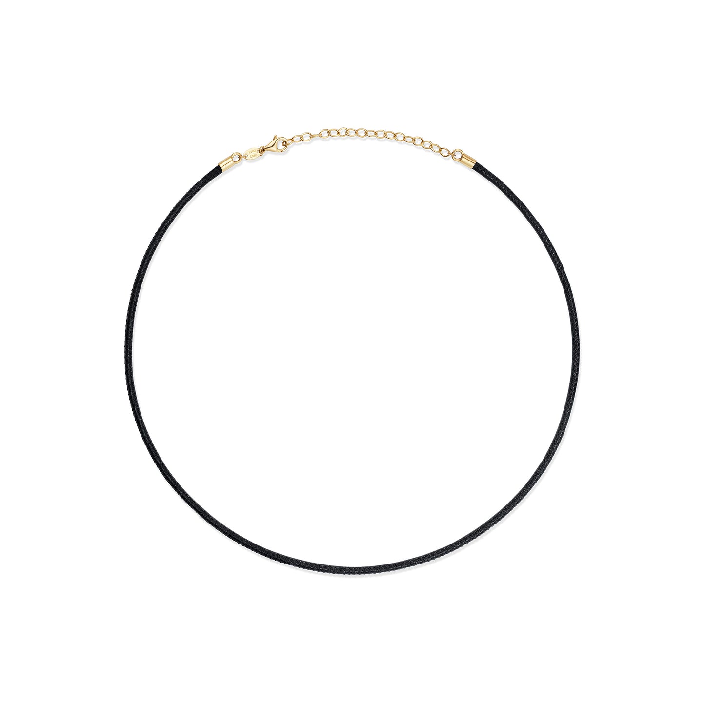 Leather Cord Necklace Black
