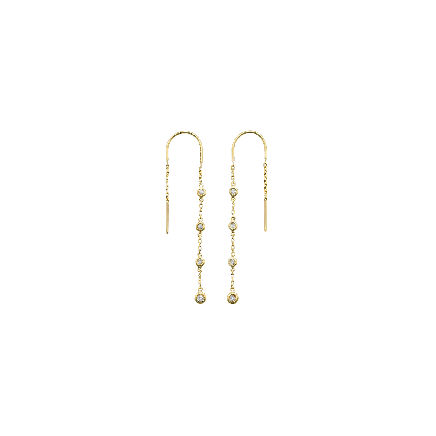 Thread Diamond Earrings