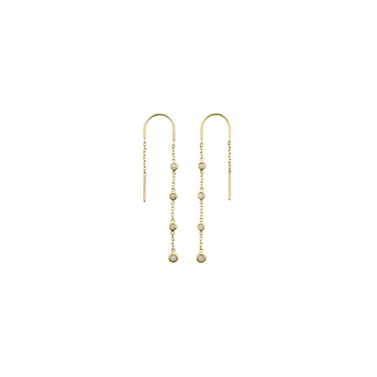 Thread Diamond Earrings