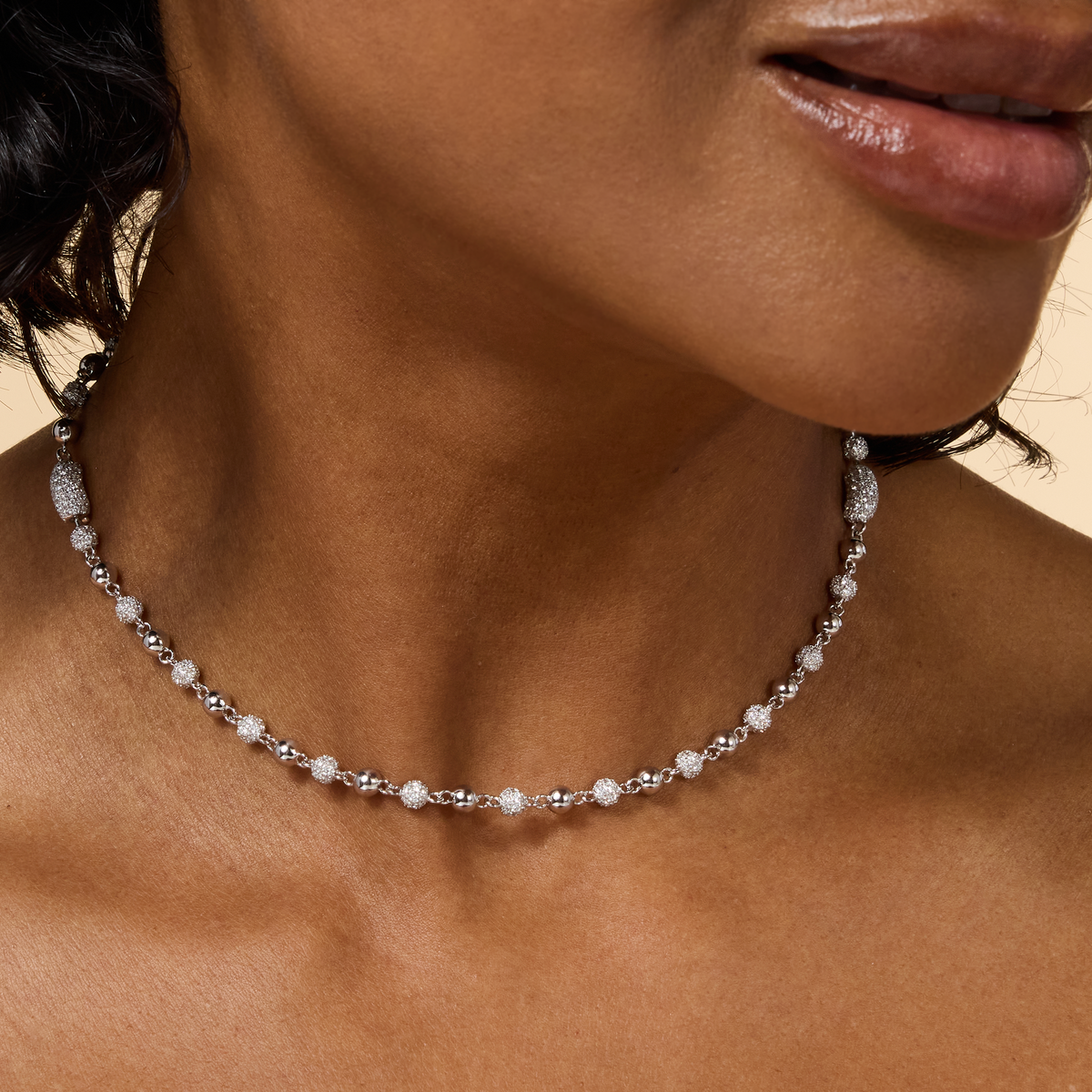 Solstice White Gold Diamond Choker