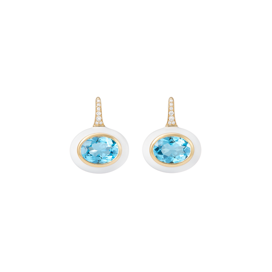 Arena Blue Topaz Earrings