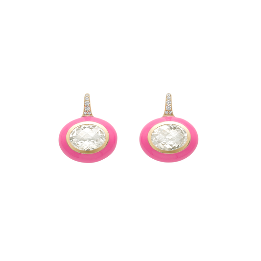 Rock Crystal Arena earrings