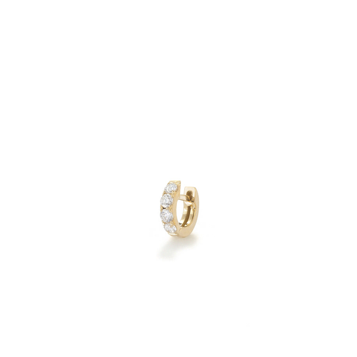 Single Orb Hoop Diamond Mini