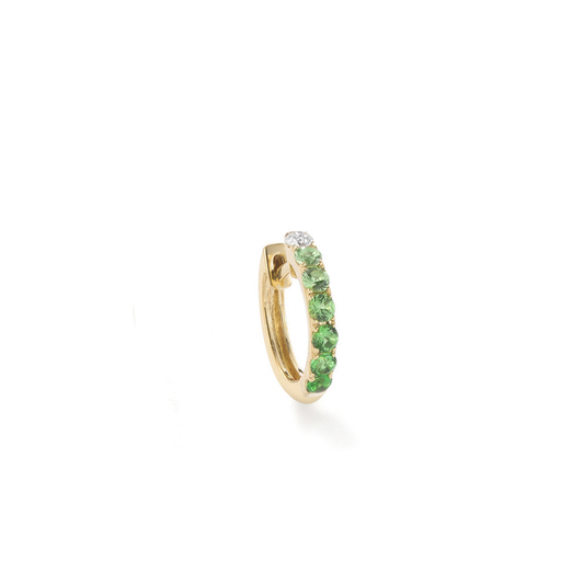 Single Orb Hoop Tsavorite Midi