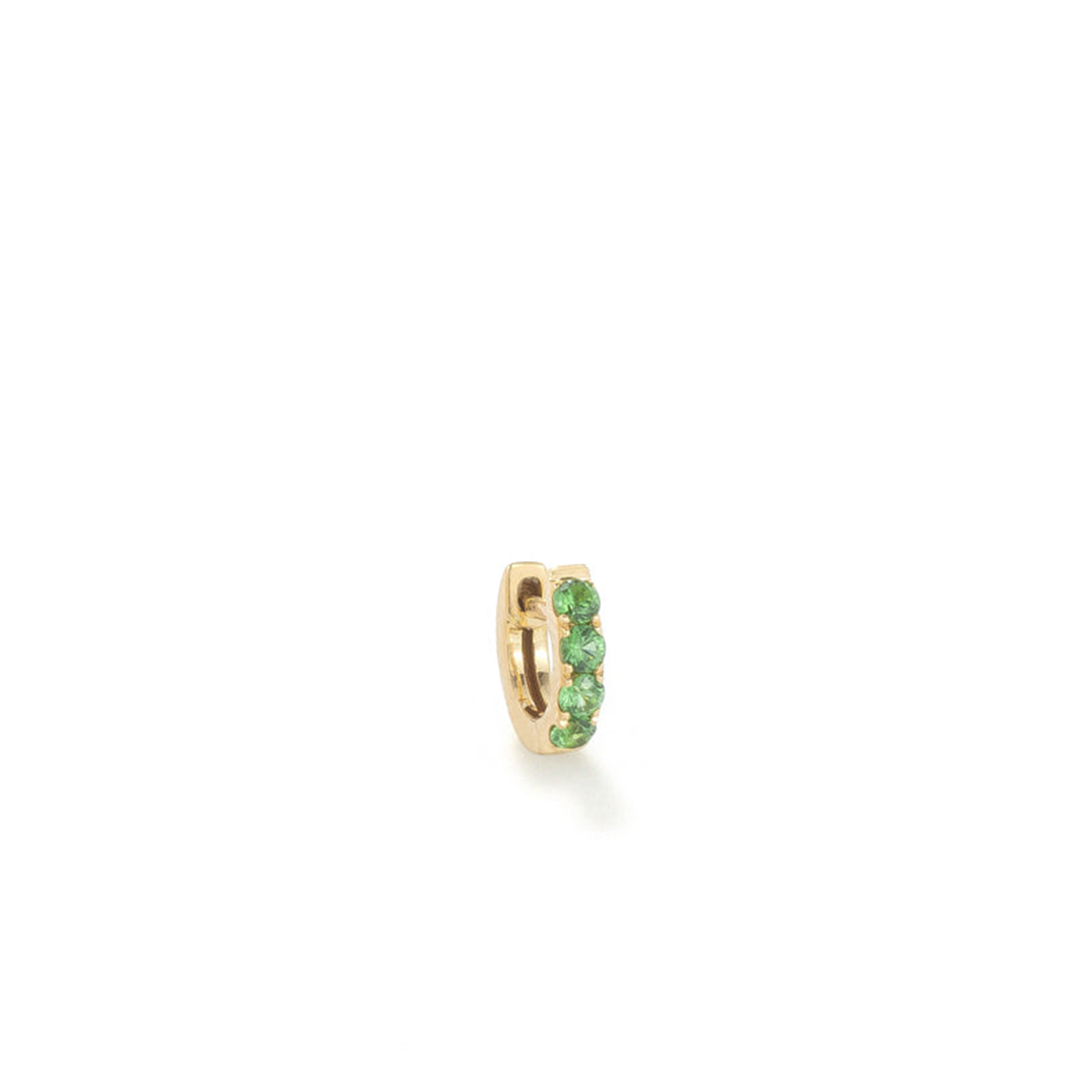 Single Orb Hoop Tsavorite Mini