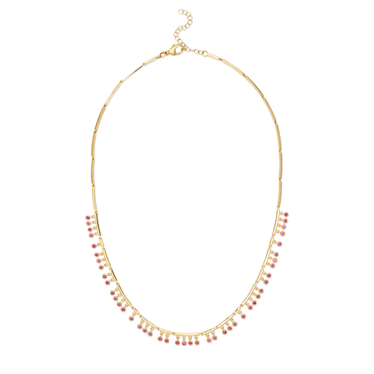 Jupe Pink Sapphire Necklace
