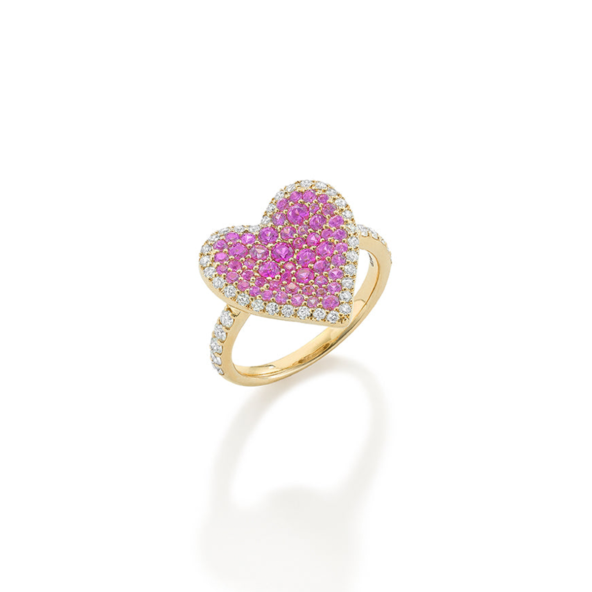 Fortune Pave Heart Ring
